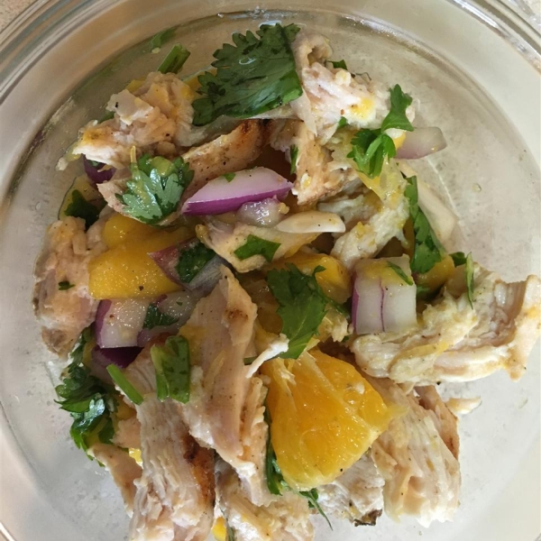 Coriander Chicken with Mango Salsa