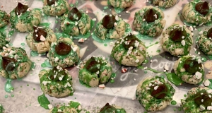 Peppermint Candy Cane Kiss Cookies
