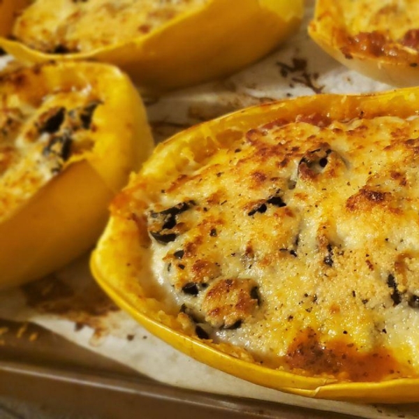 Baked Spaghetti Squash Lasagna Style