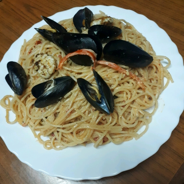 Seafood Scampi Linguine