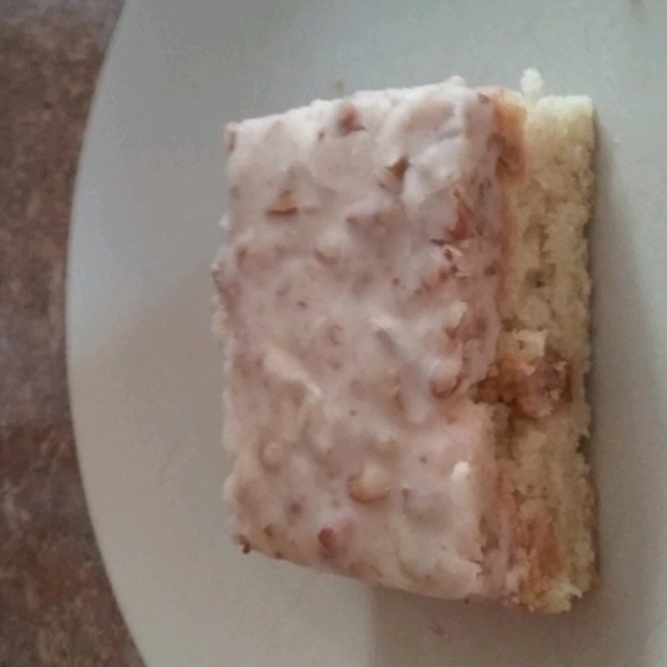 White Texas Sheet Cake