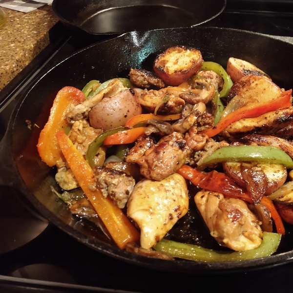 One-Pan Chicken, Sausage, Peppers, and Potatoes