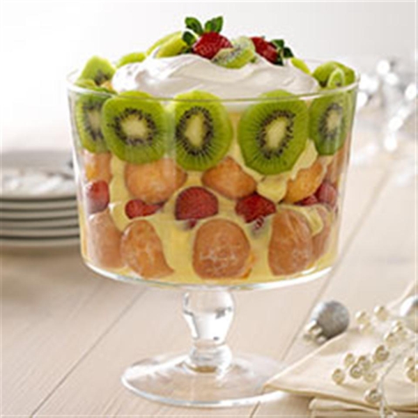 Strawberry-Kiwi Holiday Trifle