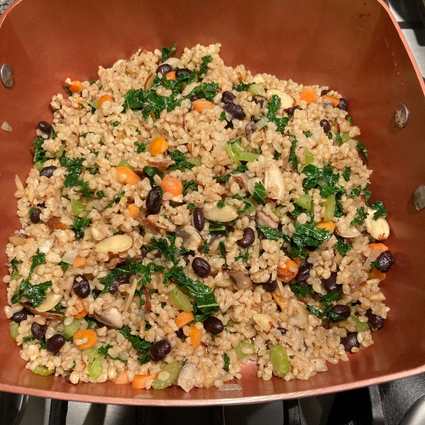 Brown Rice and Kale Salad