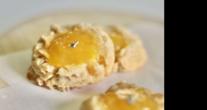 Lavender-Lemon Curd Thumbprint Cookies