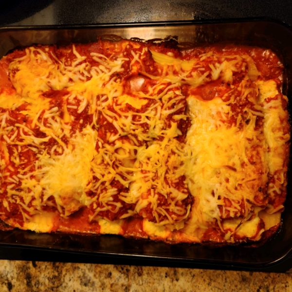 Three Cheese Manicotti