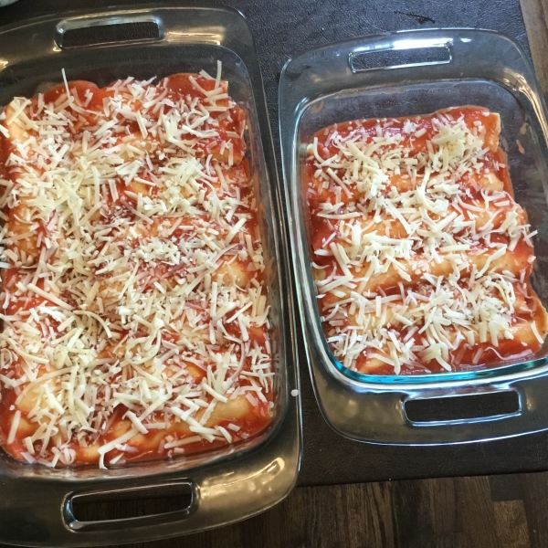 Three Cheese Manicotti