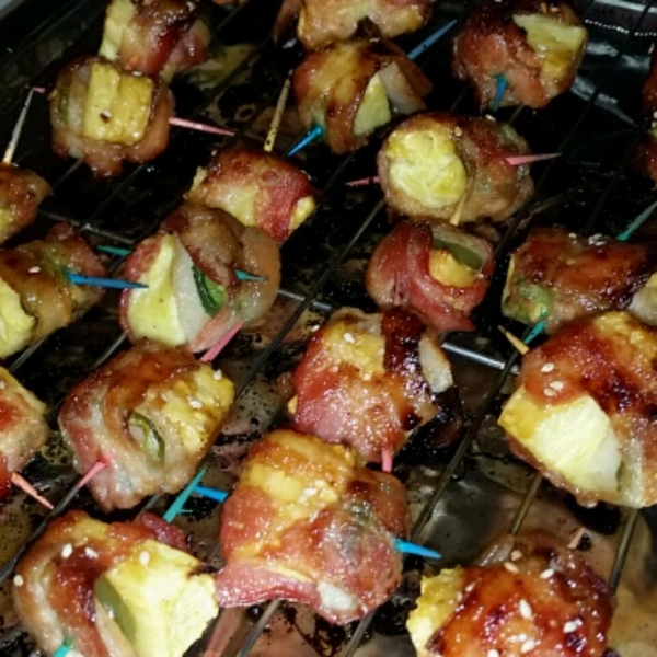 Easy Rumaki with Pineapple