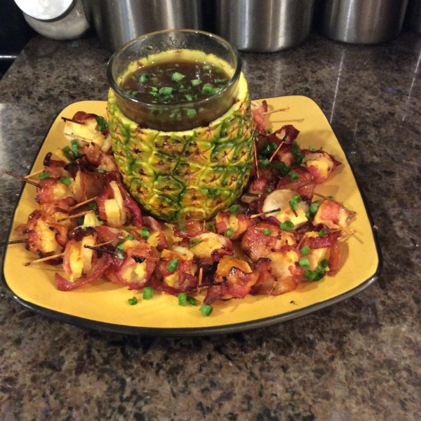 Easy Rumaki with Pineapple