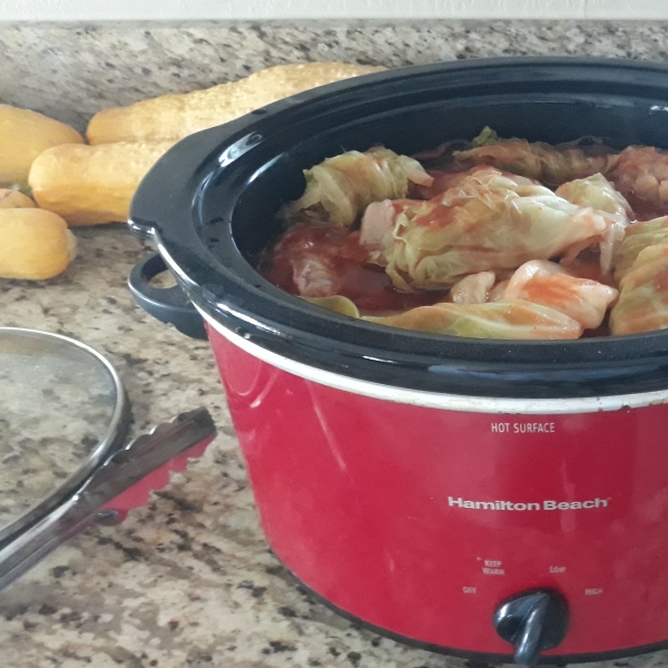 Grandma's Hungarian Stuffed Cabbage, Slow Cooker Variation