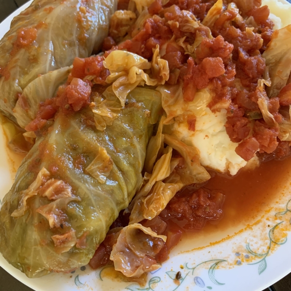 Grandma's Hungarian Stuffed Cabbage, Slow Cooker Variation