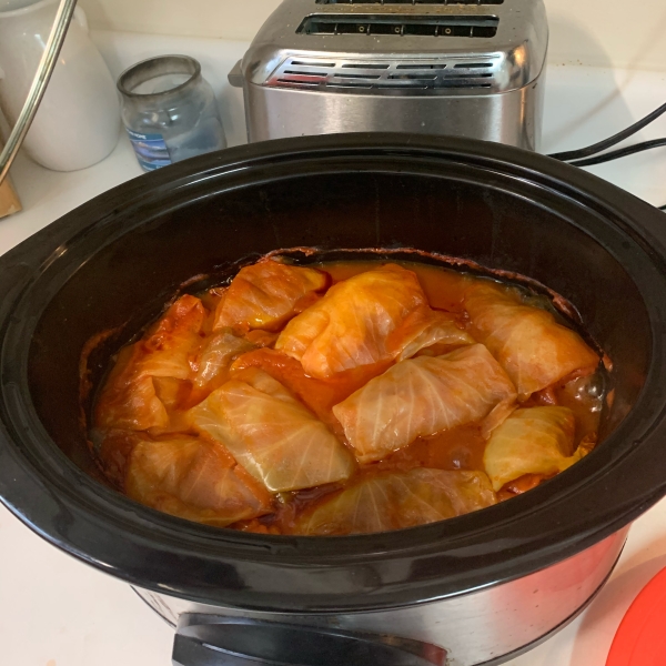 Grandma's Hungarian Stuffed Cabbage, Slow Cooker Variation