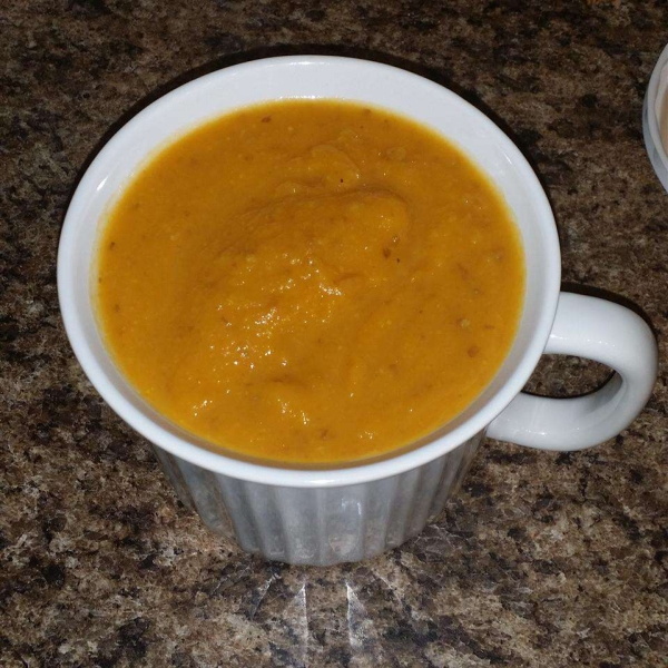 Butternut Squash-Sweet Potato Ginger Bisque