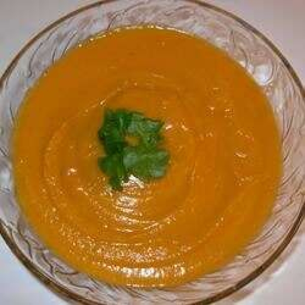 Butternut Squash-Sweet Potato Ginger Bisque