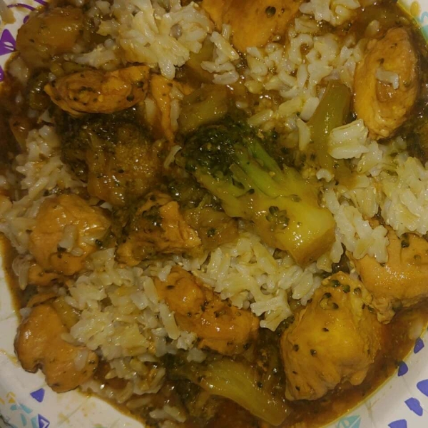 Shrimp with Broccoli in Garlic Sauce