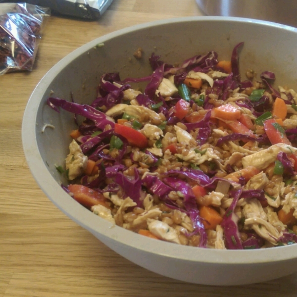 Spicy Chicken and Spelt Salad