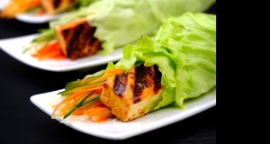 Bulgogi-Spiced Tofu Wraps with Kimchi Slaw