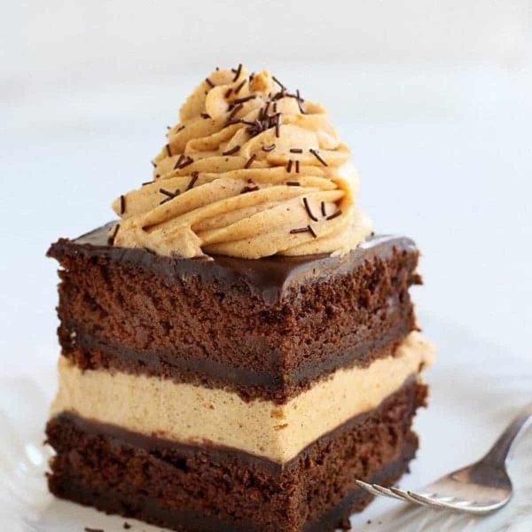 Pumpkin-Chocolate Layer Cake