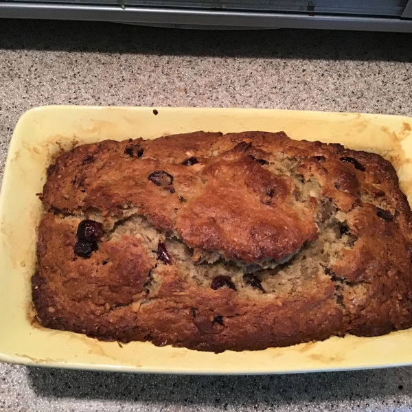 Cranberry Banana Oat Bread