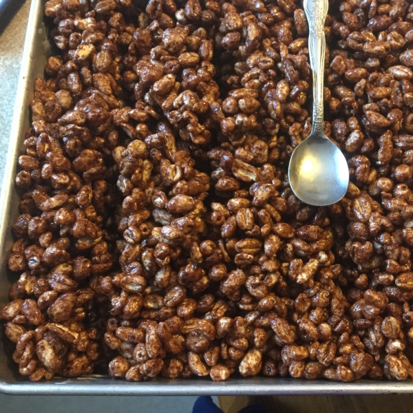 Chocolate Puffed Wheat Squares