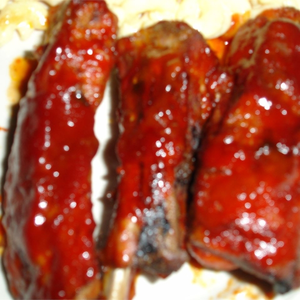 Plum Glazed Pork Ribs