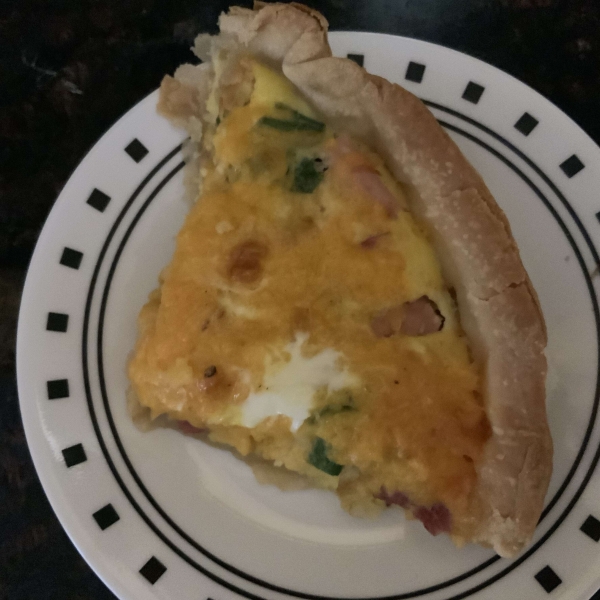 Becky's Healthier Ham and Cheese Quiche