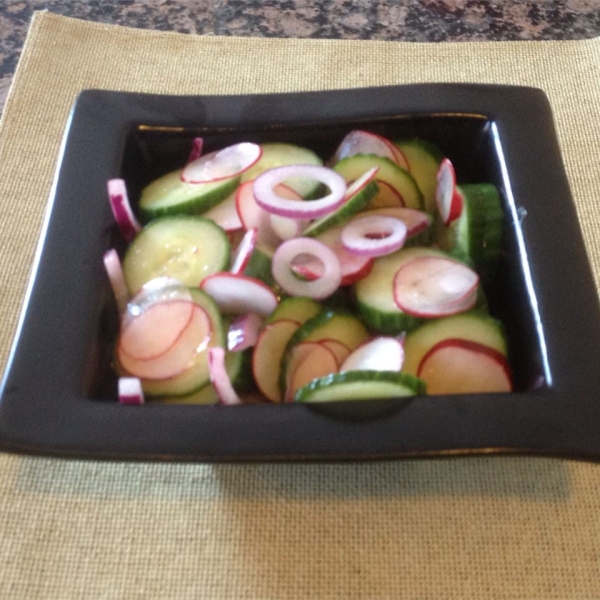 Simple Cucumber and Radish Salad