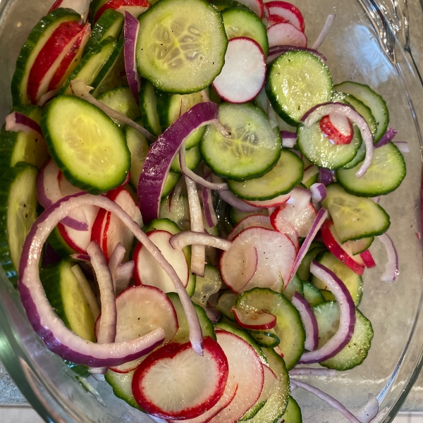 Simple Cucumber and Radish Salad