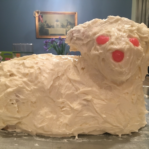 Easter Lamb Pound Cake