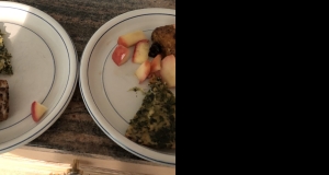 Sea Bass with Honeyed Apples