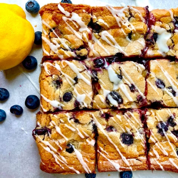 Lemon-Blueberry Blondie Bars