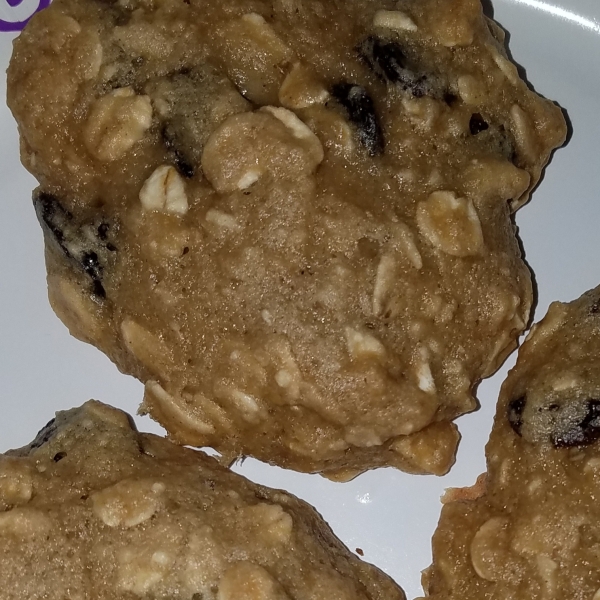 Egg-Free Low-Fat Oatmeal Cookies