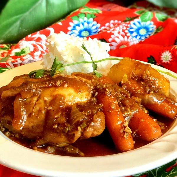 Korean Sesame Chicken and Potatoes