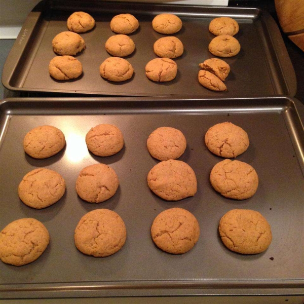 Healthier Big Soft Ginger Cookies
