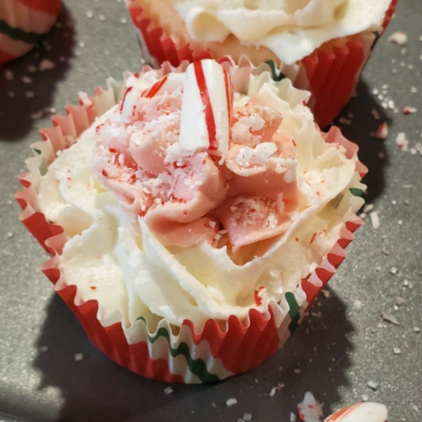 Pink Peppermint Cupcake