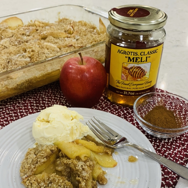 Easy Apple Crisp with Honey