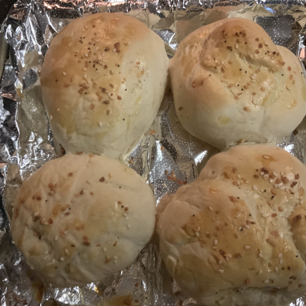 Soft Onion Sandwich Rolls