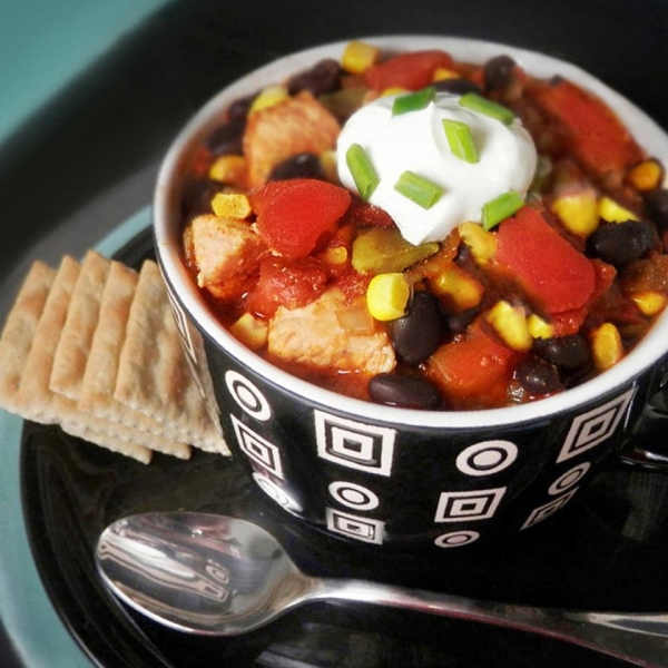 Fifteen Minute Chicken Chili