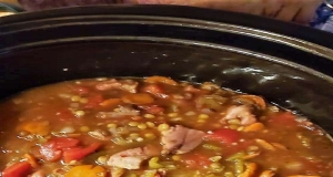 Slow Cooker Lentil and Ham Soup