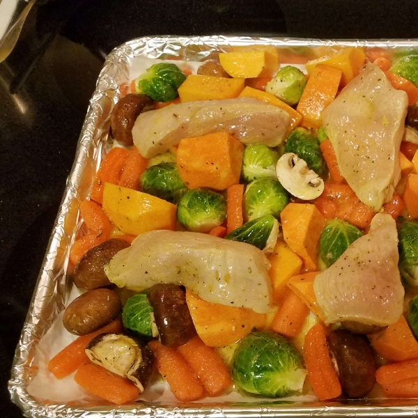 Autumn Rainbow Sheet Pan Dinner