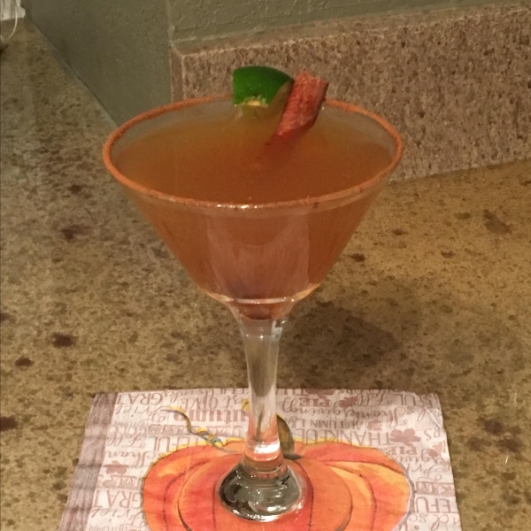 Spiced Pumpkin Cider Martini
