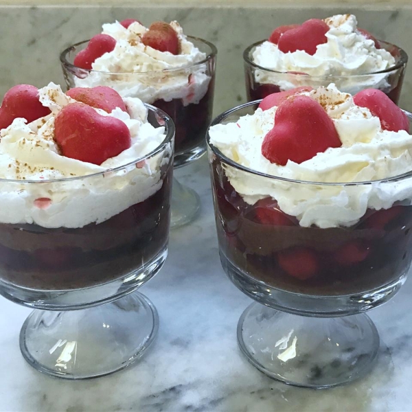 Quickie Chocolate Cherry Parfait