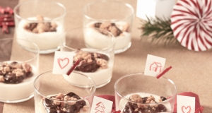 White Mousse with Crumble and Nutella® hazelnut spread