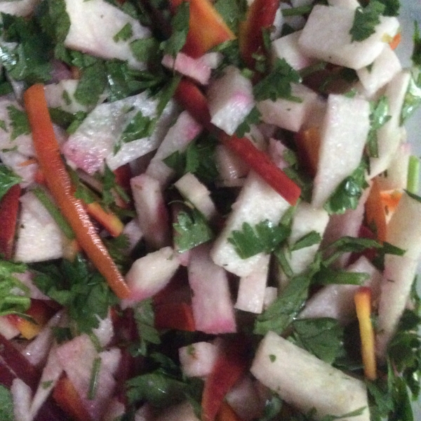 Jicama Salad with Ginger Lime Dressing