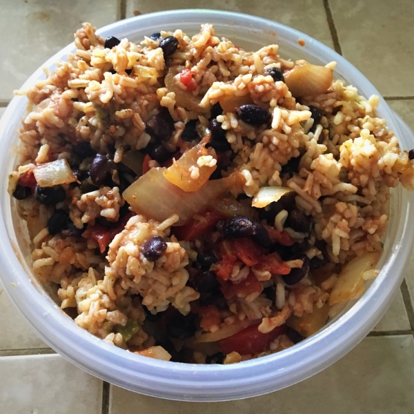 Quick Black Beans and Rice