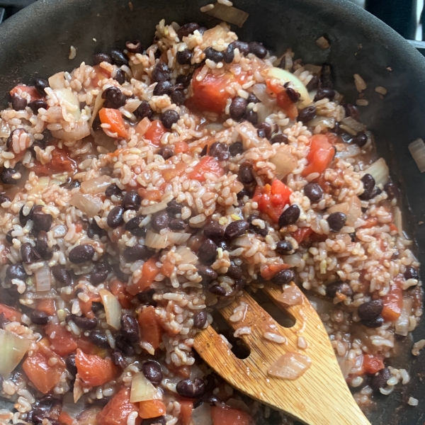 Quick Black Beans and Rice