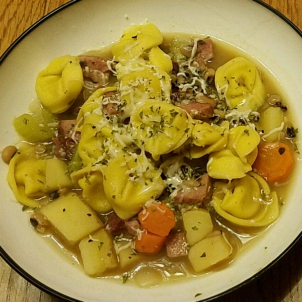 Ham and Tortellini Soup