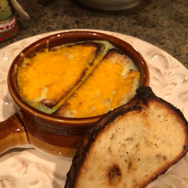 Broccoli Soup au Gratin