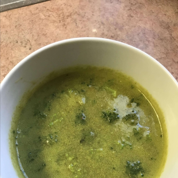 Broccoli Soup au Gratin