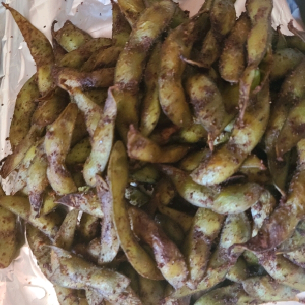 Spicy Roasted Edamame